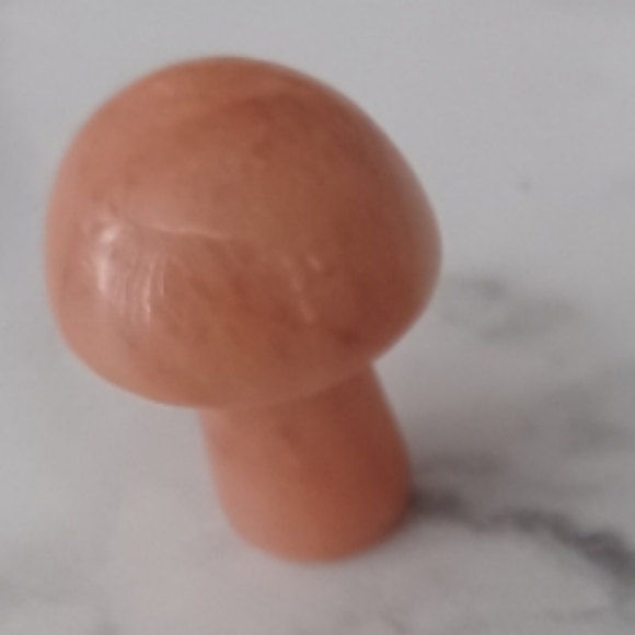Other - 4/$40 Orange Crystal Mushroom - Gemstone